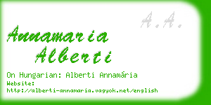 annamaria alberti business card